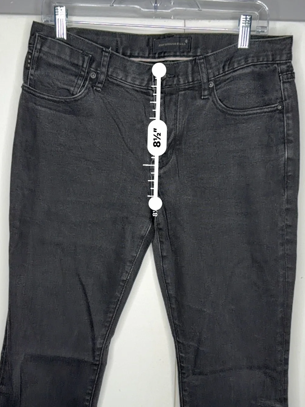 John Varvatos Jeans Men 32x28 Black Bowery Slim Fit 5-Pocket